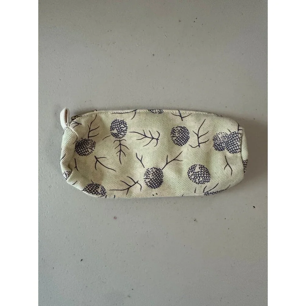 SoHa Living Hawaii Botanical Canvas Cosmetic Pencil Zipper Pouch